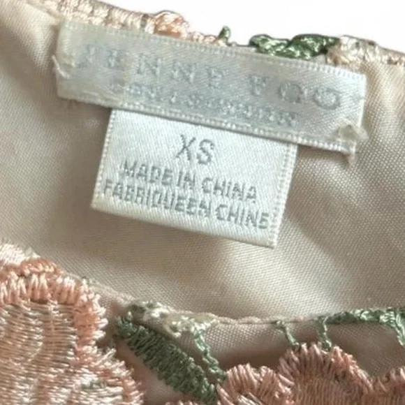 Jenny Yoo Floral Lace Top in Pink and Green - Picture 4 of 4